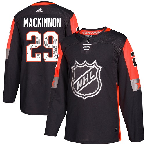Adidas Colorado Avalanche #29 Nathan MacKinnon Black 2018 All-Star Central Division Authentic Stitched Youth NHL Jersey->youth nhl jersey->Youth Jersey